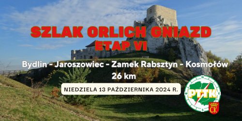 13.10.2024 - SZLAK ORLICH GNIAZD z PTTK Kielce - etap VI (Bydlin - Kosmolów)