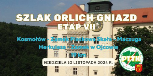 10.11.2024 - SZLAK ORLICH GNIAZD z PTTK Kielce - etap VII (Kosmolów - Ojców)